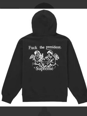 Supreme F*Ck The President Hoodie Black
